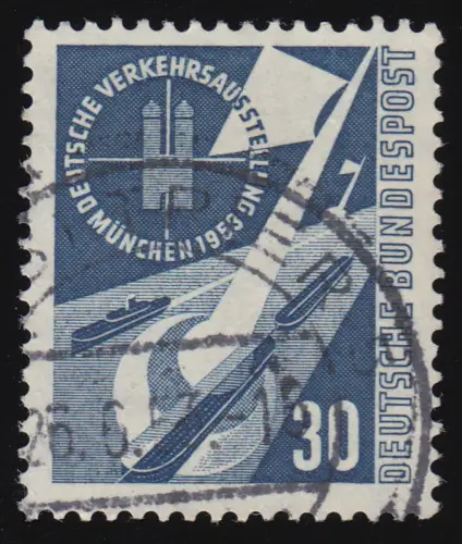 170 Verkehrsausstellung 30 Pf, gestempelt O