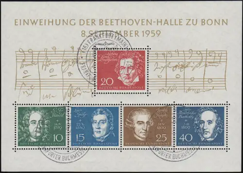 Block 2 Beethovenhalle SSt Frankfurter Buchmesse, 21.10.1961, gpr. Schlegel BPP