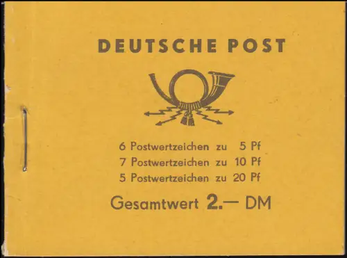 MH 2b1 Fünfjahrplan 1957 BGW-Lampen, HBL-Kombination A/A/A, postfrisch **
