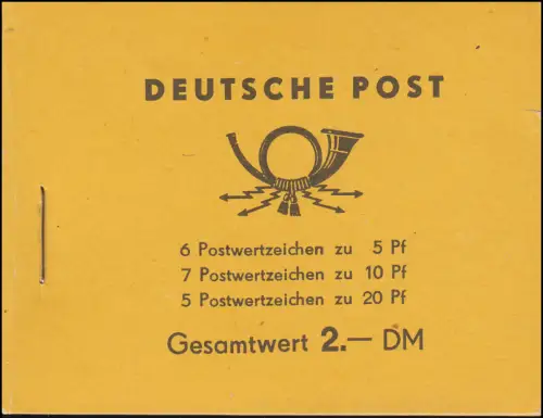 MH 2b3 Fünfjahrplan 1957 BGW-Lampen, HBL-Kombination A/B/A, postfrisch **