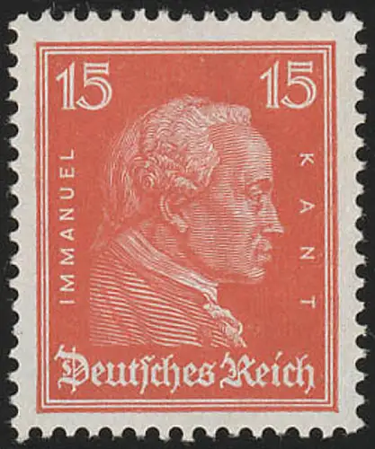 391 Köpfe berühmter Deutscher 15 Pf Kant, postfrisch **