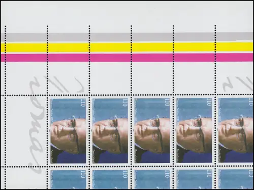 1963L Dehler - verzähnter Bogen mit breiten Rändern unten links, postfrisch **