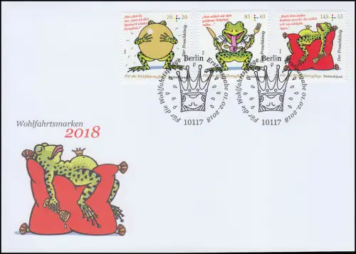 Wohlfahrt 2018 - Märchen Froschkönig, FDC ESST Berlin