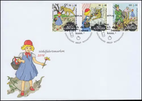 Wohlfahrt 2016 - Märchen Rotkäppchen, FDC ESST Berlin