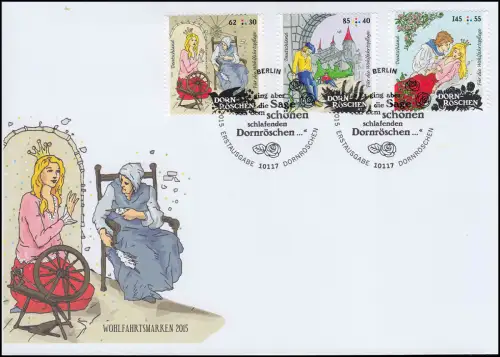 Wohlfahrt 2015 - Märchen Dornröschen, FDC ESST Berlin