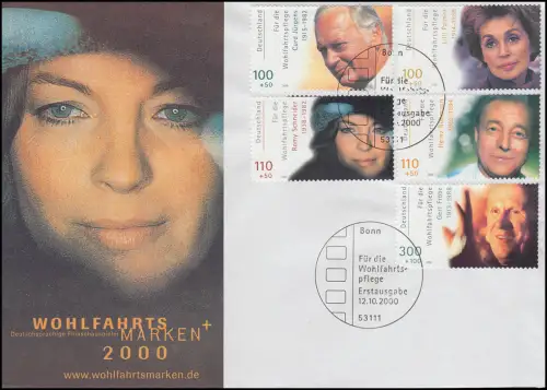 Wohlfahrt 2000 - Filmschauspieler Jürgens Schneider Rühmann Fröbe, FDC ESST Bonn