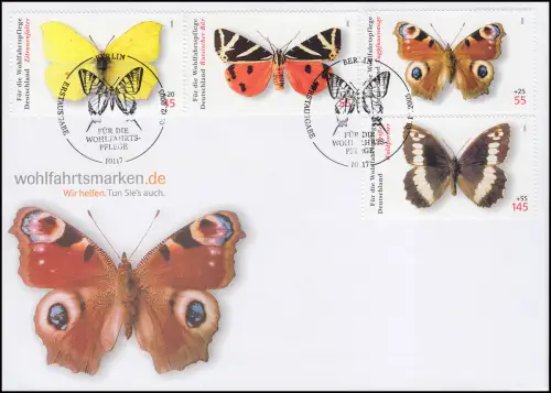 Wohlfahrt 2005 - Schmetterlinge Falter, FDC ESST Berlin