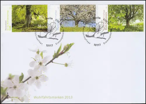 Wohlfahrt 2013 - Blühende Bäume, FDC ESST Berlin