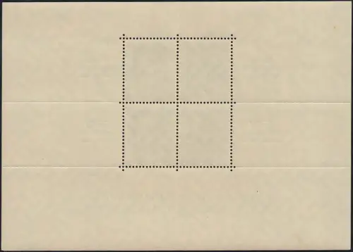 Block 9 Hitler Zudruck KULTURSPENDE, minimal fleckige Rückseite, postfrisch **