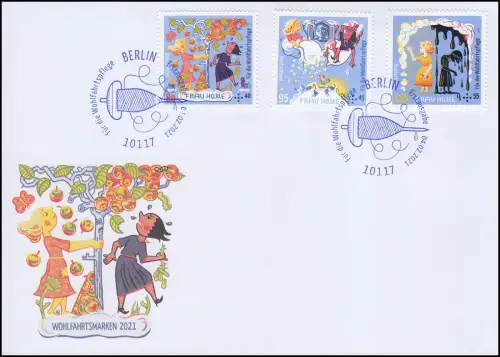 Wohlfahrt 2021 - Märchen Frau Holle, FDC ESST Berlin