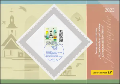 Jahresgabe der Post 2023 - Kirchenburg Walldorf / Werra
