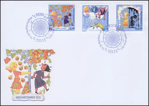 Wohlfahrt 2021 - Märchen Frau Holle, FDC ESST Bonn