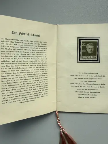 Berlin Minister-Heft mit Nr. 91-100 Männer 1952 kompletter Satz postfrisch **