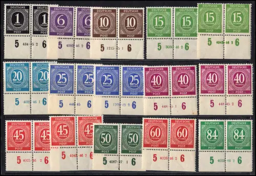 Zonen / Gemeinschaftsausgabe Kontrollrat I Kollektion Hausauftragsnummern HAN