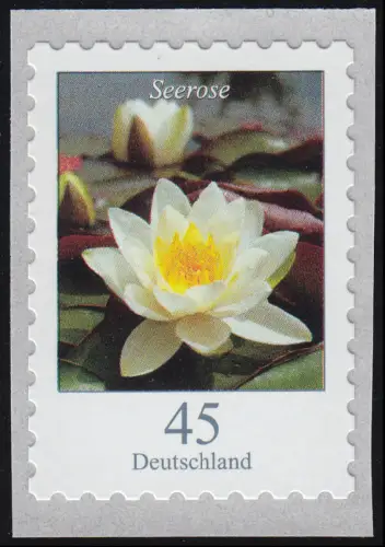 3376 Blume Seerose 45 Cent, selbstklebend, postfrisch **