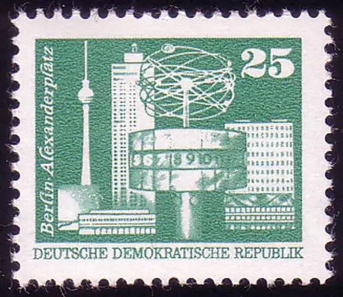 2022 Aufbau in der DDR Kleinformat 25 Pf Rastertiefdruck, postfrisch **