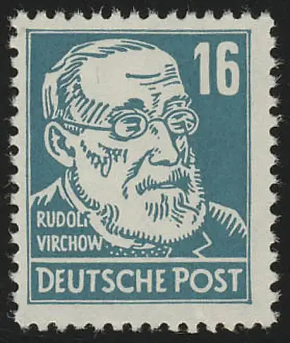 332vb XI Rudolf Virchow 16 Pf Wz.2 XI, postfrisch **