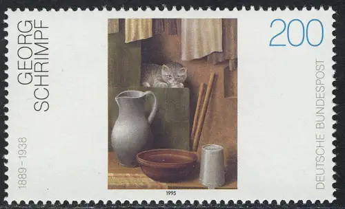 1775 Deutsche Malerei 200 Pf Georg Schrimpf, postfrisch **