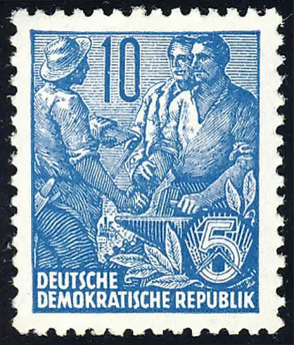 453 Fünfjahrplan neue Farbe/Wert 10 Pf, postfrisch **