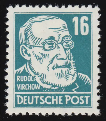 332va XI Rudolf Virchow 16 Pf Wz.2 XI, postfrisch **