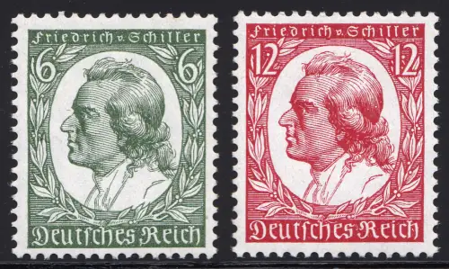 554-555 Schiller 1934 - Satz postfrisch **