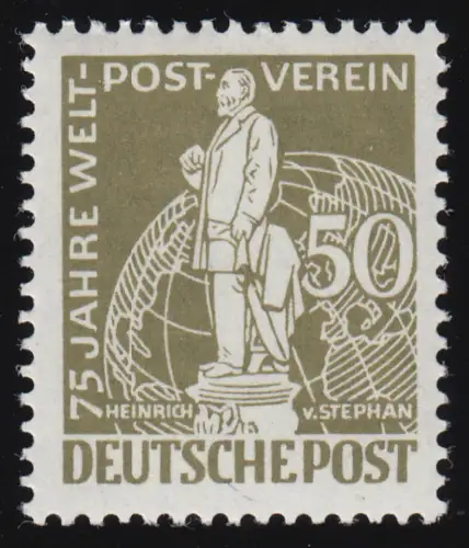 38 Weltpostverein Stephan 50 Pf, postfrisch **