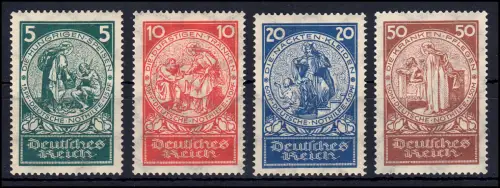 351-354 Nothilfe 1924 - Rosenwunder, Satz postfrisch **