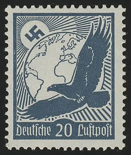 532x Flugpostmarke 1934 20 Pf, postfrisch **