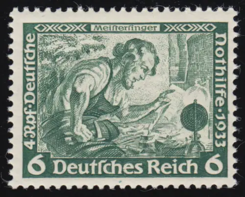 502B Nothilfe Wagner Meistersinger 6 Rpf, postfrisch **