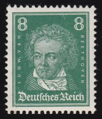 389 Köpfe berühmter Deutscher 8 Pf Beethoven, postfrisch **