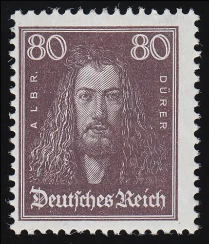 397 Köpfe berühmter Deutscher 80 Pf Dürer, postfrisch **