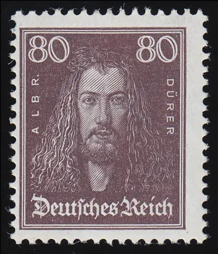 397 Köpfe berühmter Deutscher 80 Pf Dürer, postfrisch **
