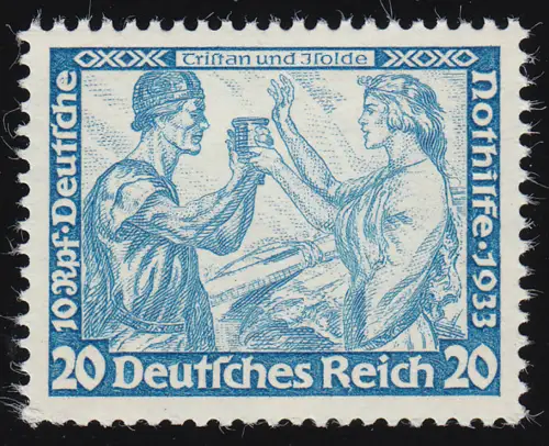 505B Nothilfe Wagner Tristan 20 Rpf, postfrisch **