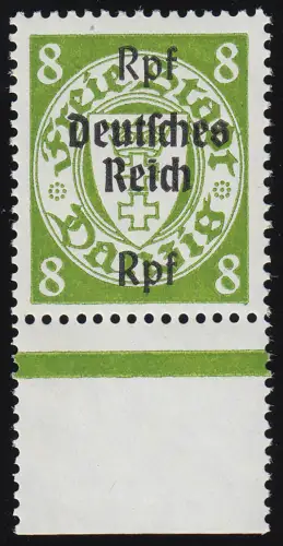 719 I Danzig-Aufdruck mit Plattenfehler Bruch in der Krone, postfrisch **