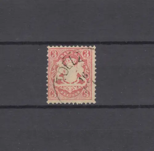 Bayern 23X Wappen mit PLF links senkrechter Kratzer, Stempel 20b TOELZ   