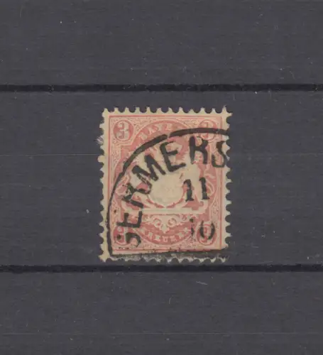 Bayern 23Y Wappen 3 Kreuzer - Stempel 12a Halbkreisstempel GERMERSHEIM 11.10.