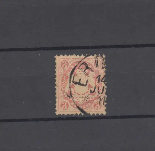 Bayern 23Y Wappen 3 Kreuzer - Stempel 21a Einkreisstempel ERDING