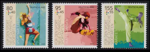 3542-3544 Neue Olympische Sportarten 2020 - Satz **