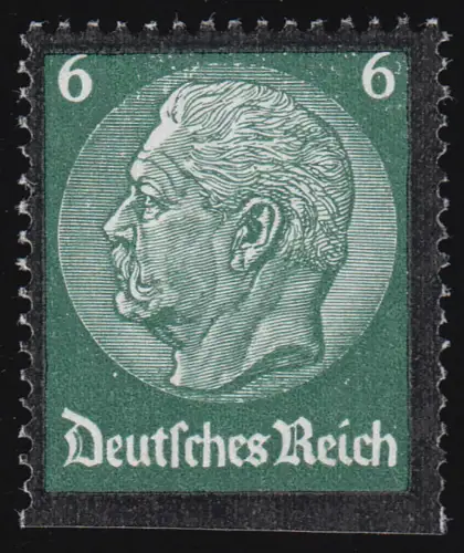 550 Hindenburg Trauerrand 6 Pf. unten ungezähnt **