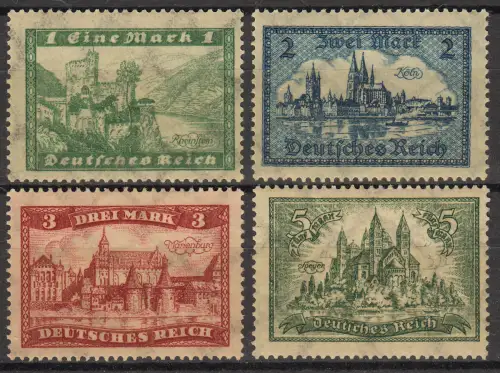 364-367 Bauwerke 1924/27, kompletter Satz postfrisch **