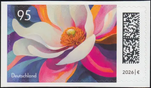 3953 Blumengruß in Perlglanz, SELBSTKLEBEND, postfrisch **