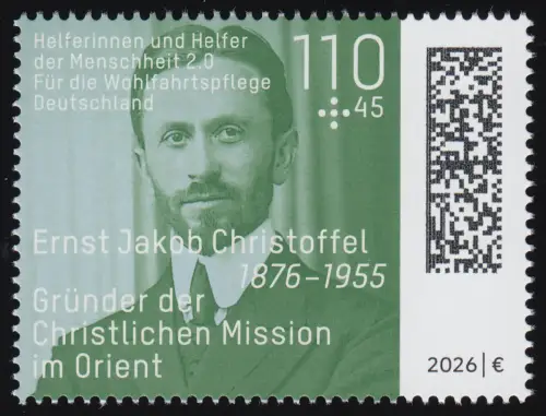 3946 Wofa 110+45 E. J. Christoffel, Theologe und Missionar, postfrisch **