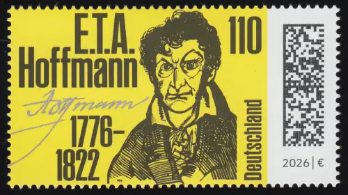3944 E.T.A. Hoffmann, Schriftsteller und Jurist, postfrisch **