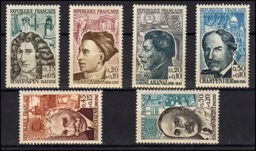 Frankreich 1399-1404 Rotes Kreuz - Persönlichkeiten, Satz postfrisch **