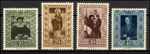 Liechtenstein 311-314 Gemälde, Satz sauber ungestempelt *