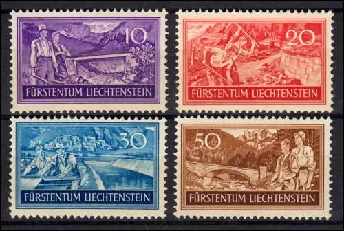 152-155 Arbeitsbeschaffung, Satz sauber postfrisch **