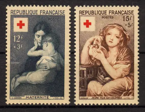 Frankreich 1032-1033 Rotes Kreuz, Satz postfrisch **