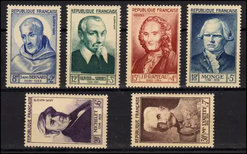 Frankreich 965-970 Persönlichkeiten, Satz postfrisch **