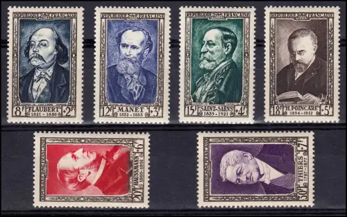 Frankreich 948-953 Persönlichkeiten, Satz postfrisch **