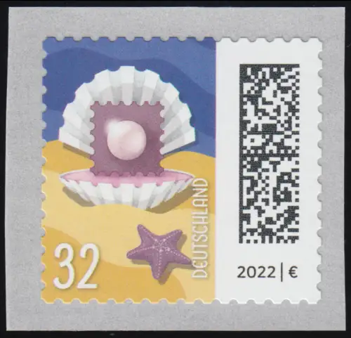 3711 Briefperle 32 Cent, selbstklebend, postfrisch **